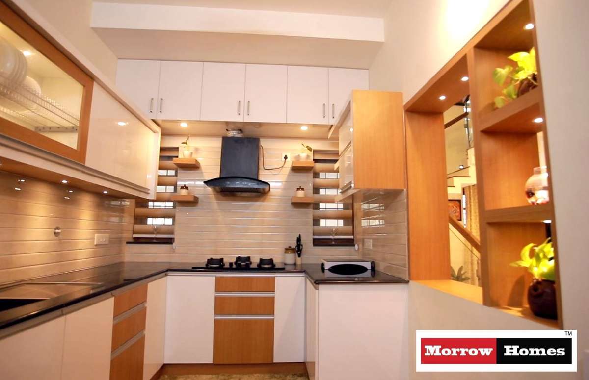 Kitchen, Lighting, Storage Designs by Architect morrow home designs, Thiruvananthapuram | Kolo