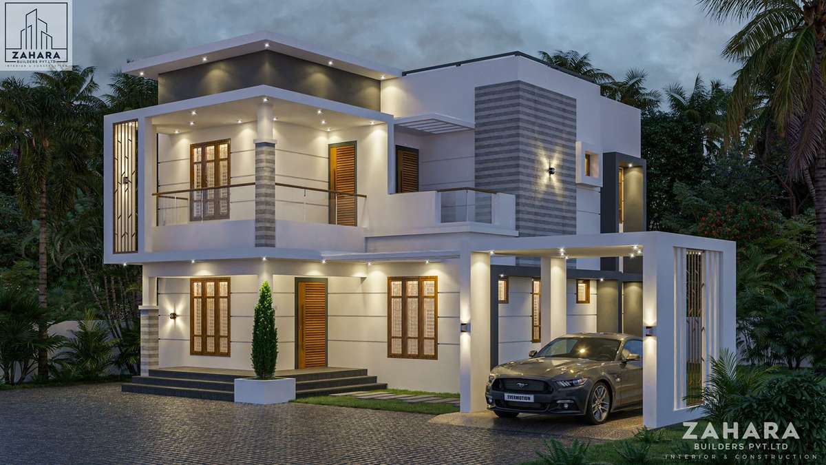Exterior, Lighting Designs by Civil Engineer Shahul Shereef, Ernakulam | Kolo