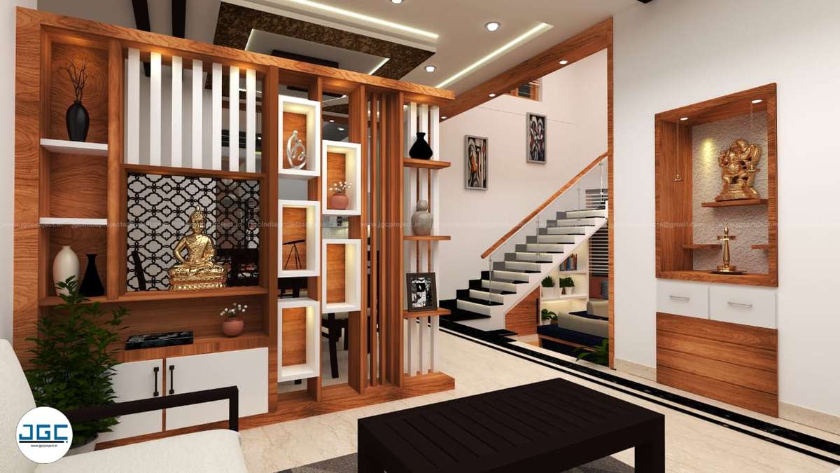 Storage, Prayer Room Designs by Civil Engineer JGC The Complete Building Solution, Kottayam | Kolo