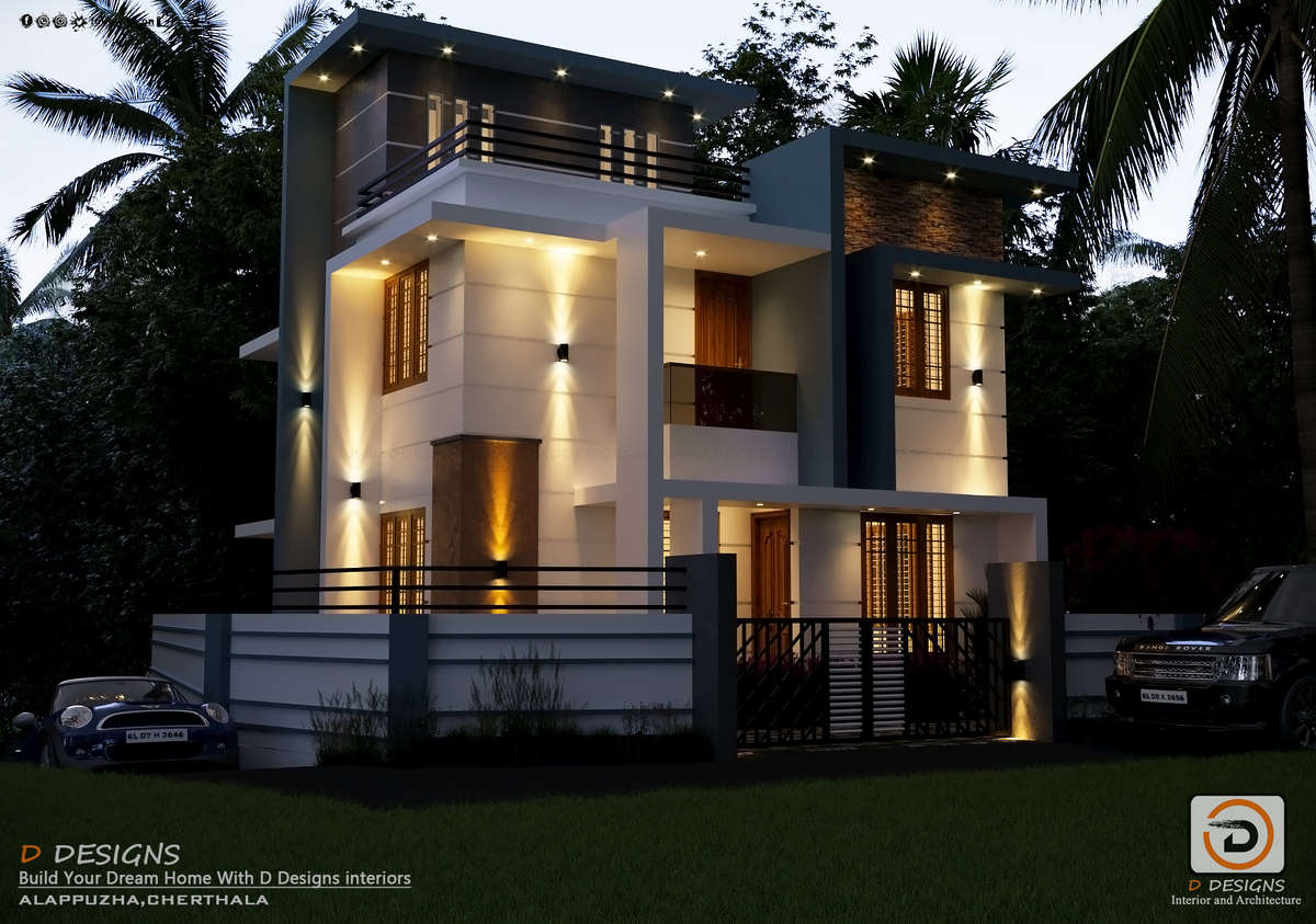Exterior, Lighting Designs by Interior Designer D - DESIGNS, Ernakulam | Kolo