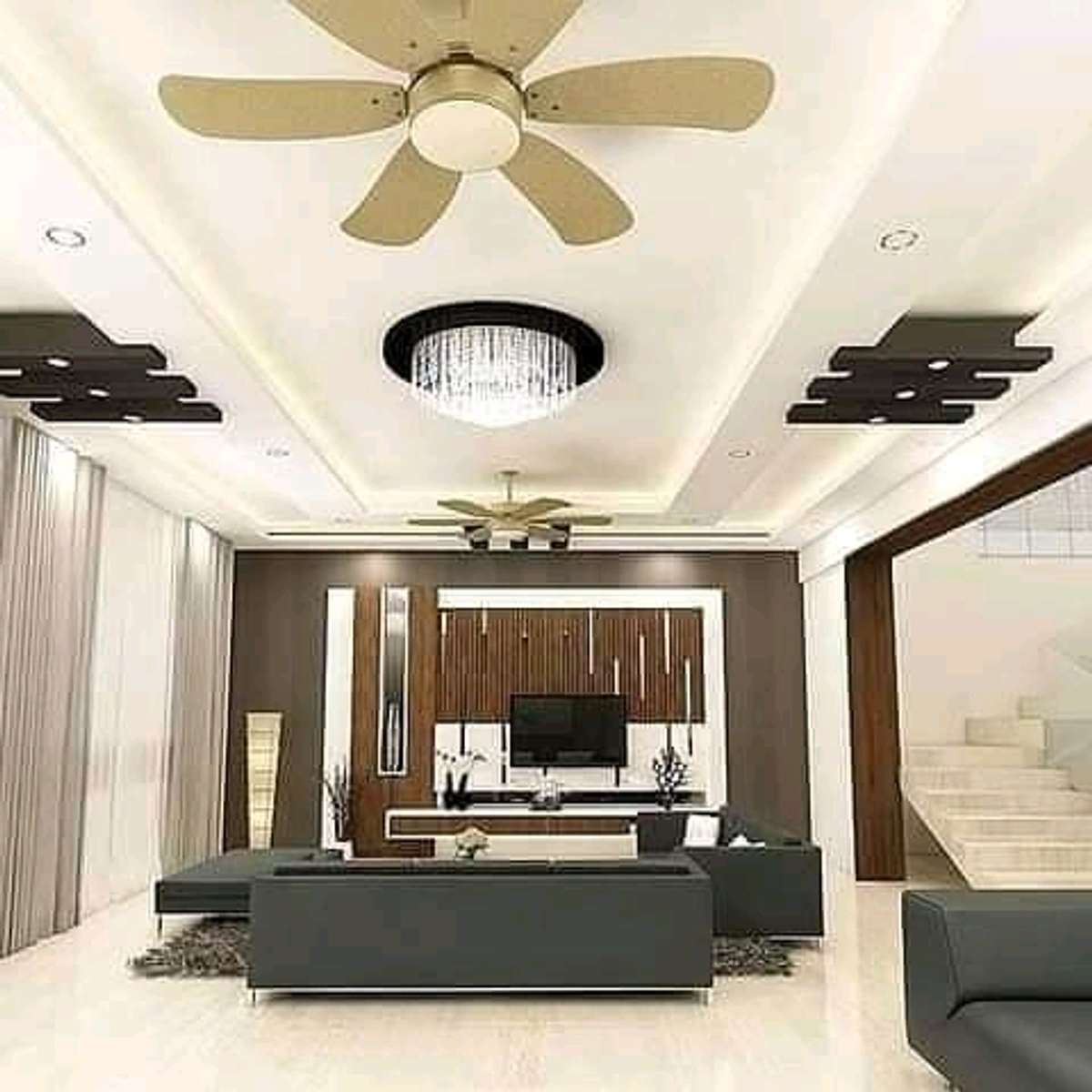 Ceiling, Living, Furniture, Storage, Lighting Designs by Painting ...