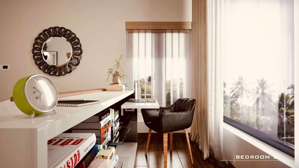 Furniture, Storage, Bedroom, Wall, Window Designs by Architect Ar Praseetha, Palakkad | Kolo