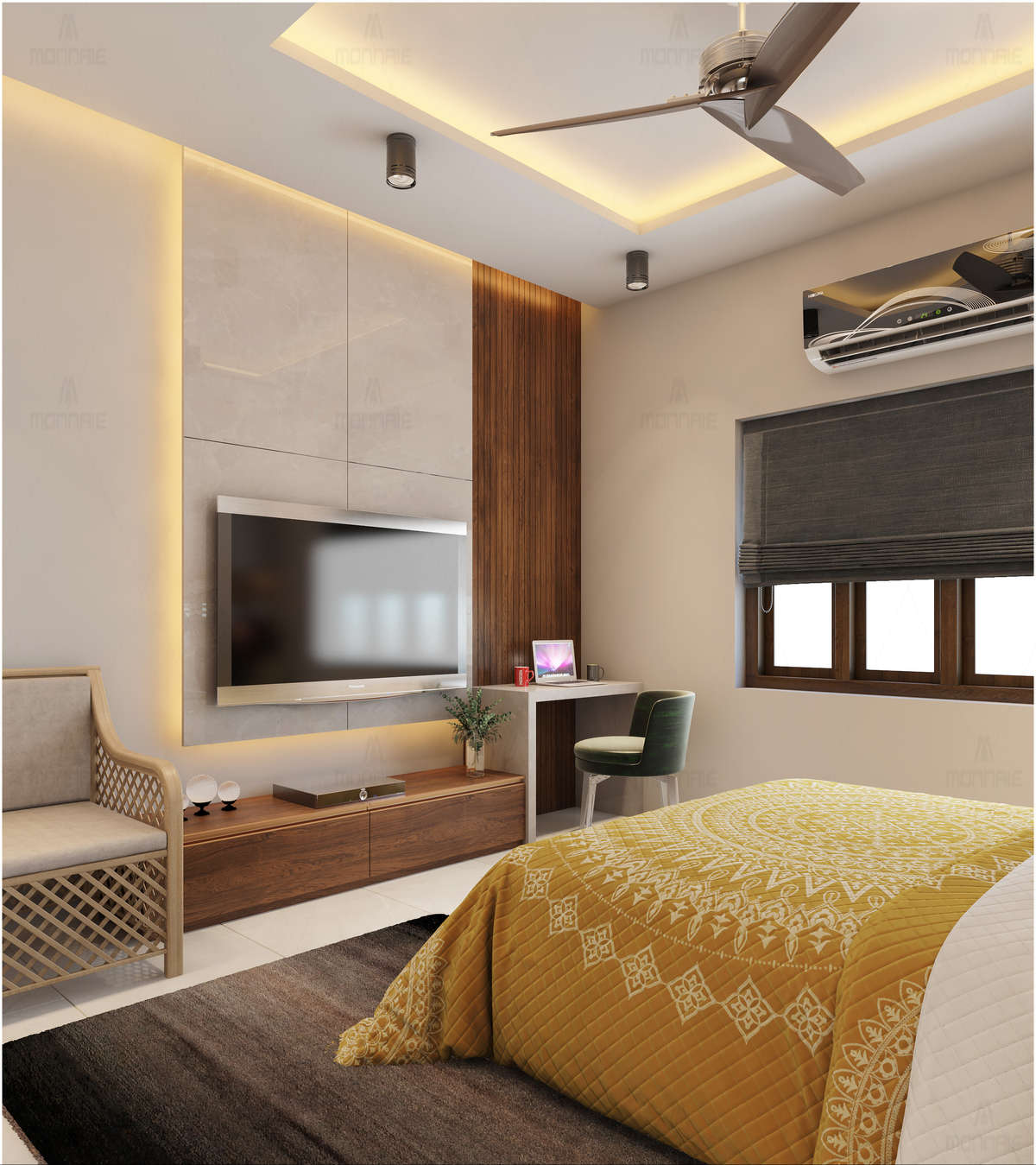 Furniture, Lighting, Storage, Bedroom Designs by Architect Ar Praseetha, Palakkad | Kolo