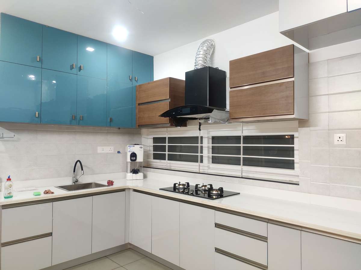 Kitchen, Storage Designs by Interior Designer Nihal Akthar, Kannur | Kolo