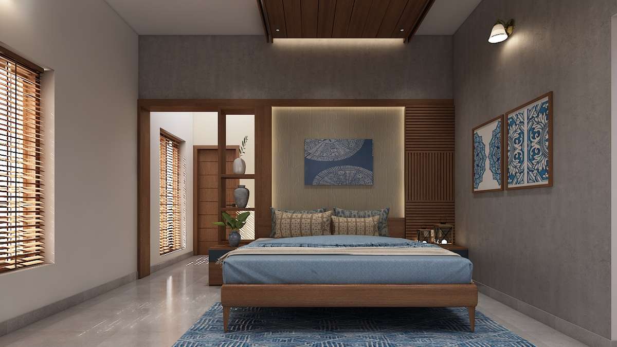 Bedroom, Lighting Designs by Interior Designer Tinku James, Ernakulam | Kolo