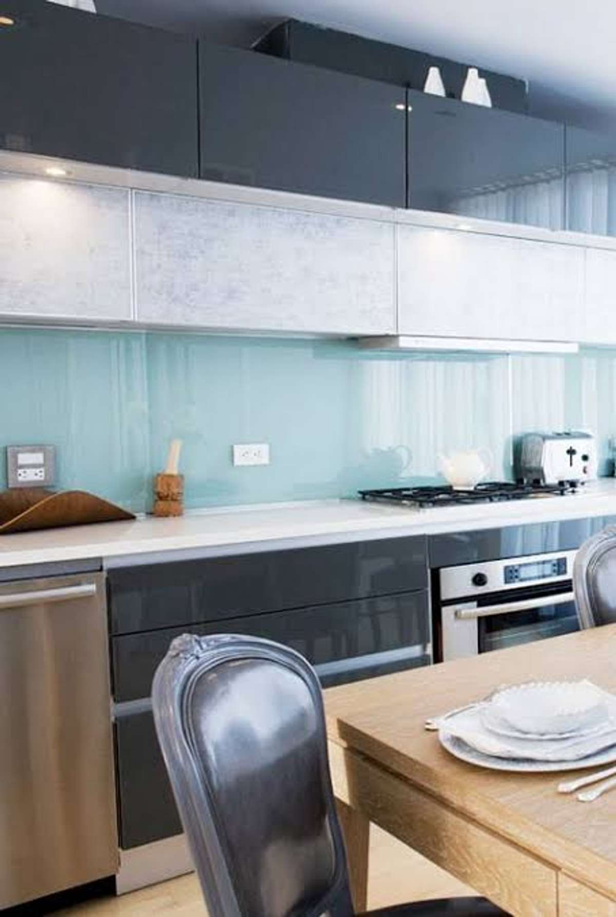 Kitchen, Bathroom Designs by Building Supplies Crystal Glass printing Hub, Alappuzha | Kolo
