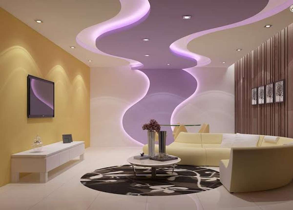 Ceiling, Furniture, Lighting, Living, Table, Storage Designs by Contractor Shiv pop, Delhi | Kolo