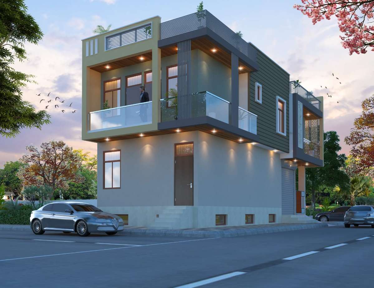 Exterior, Lighting Designs by Civil Engineer MK ENTERPRISES, Jaipur | Kolo