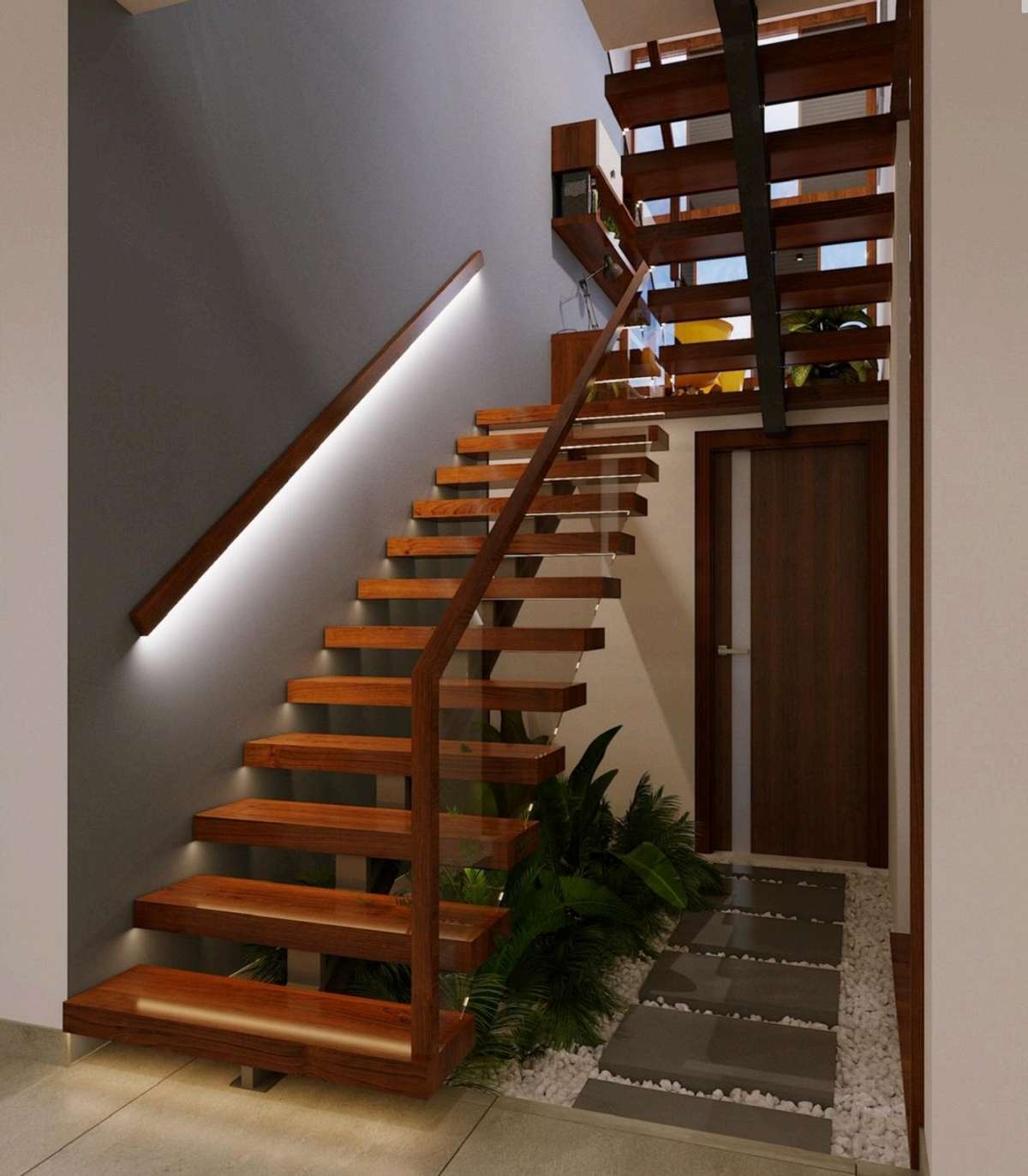 Staircase, Lighting, Flooring, Door Designs by Fabrication & Welding mr tech calicut, Kozhikode | Kolo