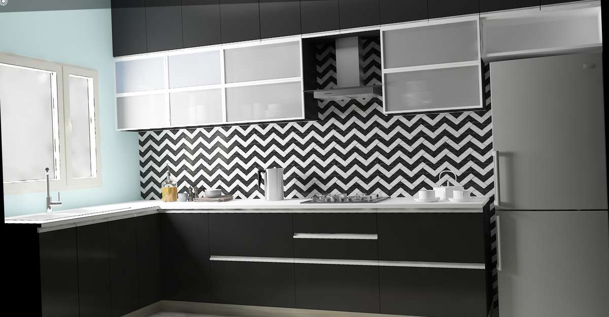 Lighting, Kitchen, Storage Designs by Interior Designer M Dot Interior, Gautam Buddh Nagar | Kolo