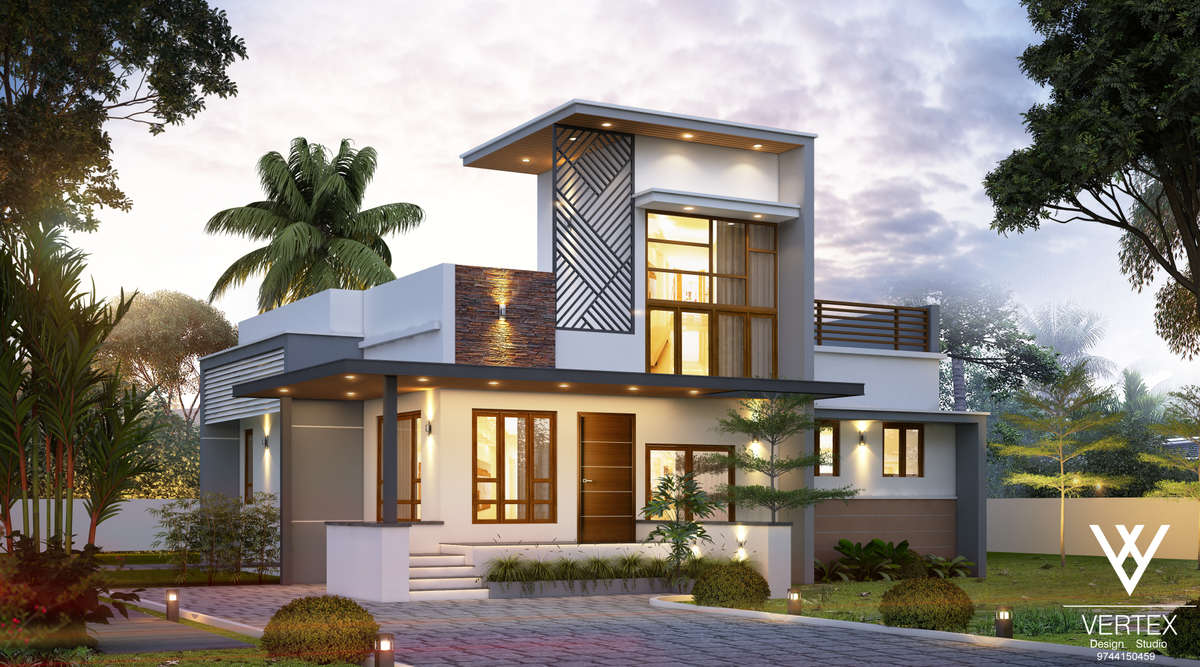 Exterior, Lighting Designs by 3D & CAD Vishnu Das, Ernakulam | Kolo