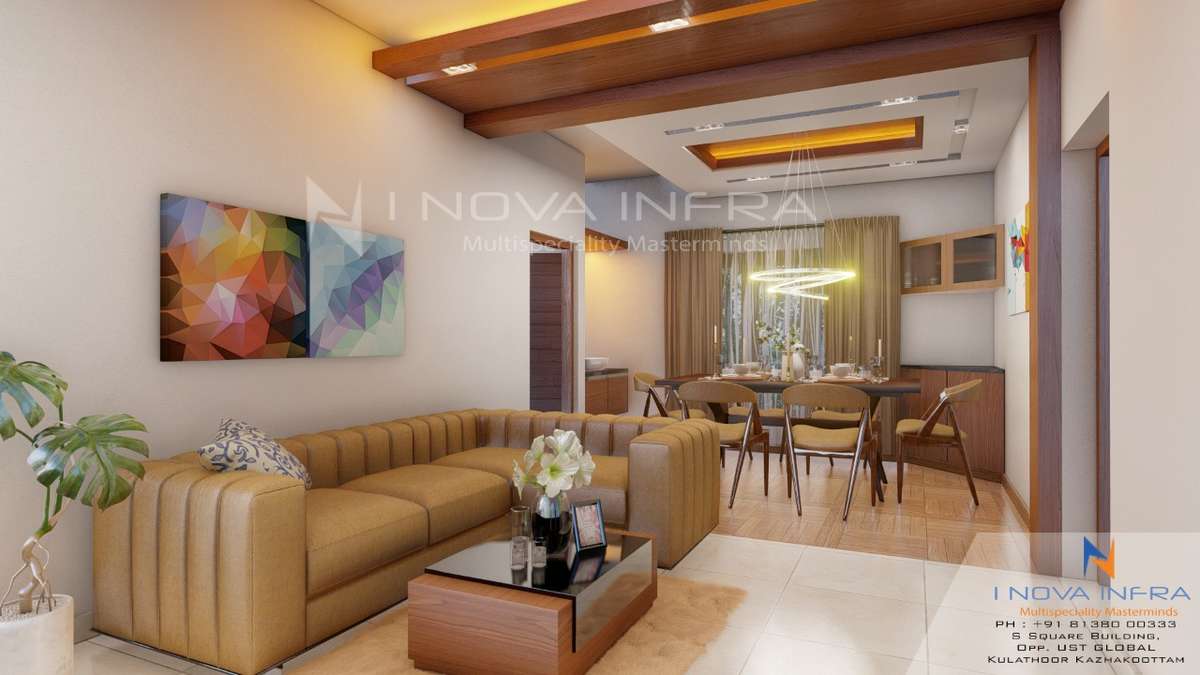 Furniture, Dining, Lighting, Table, Storage, Bathroom Designs by Architect Infra I Nova Pvt Ltd, Thiruvananthapuram | Kolo
