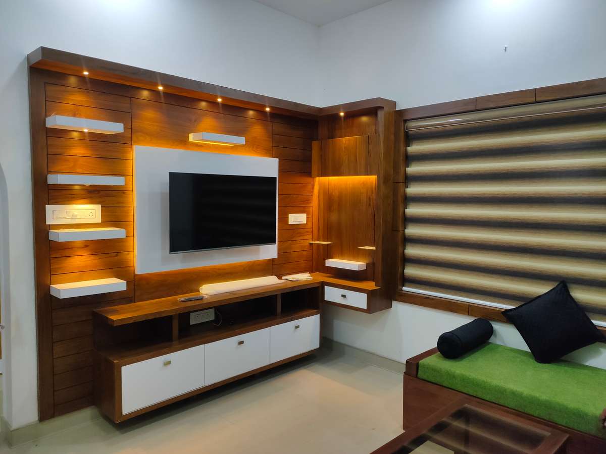 Living, Lighting, Storage Designs by Carpenter Prajeesh Kt, Kannur | Kolo