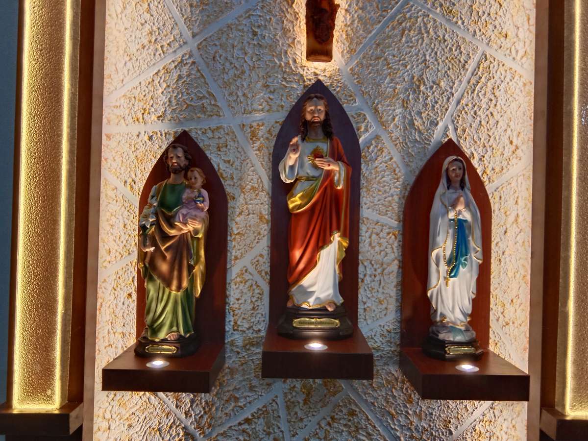 Prayer Room, Lighting, Storage Designs by Electric Works lims vl, Thrissur | Kolo