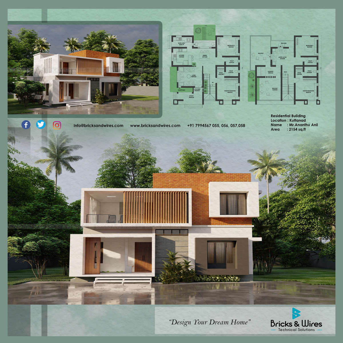 Designs by Architect Bricks and Wires, Kozhikode | Kolo