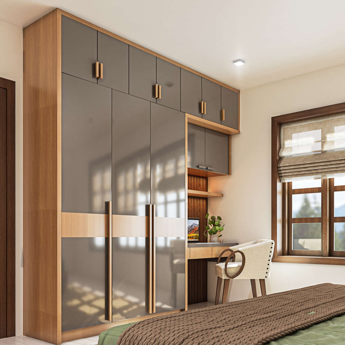 Storage, Bedroom, Furniture Designs by Interior Designer Manu Sukumar, Kottayam | Kolo