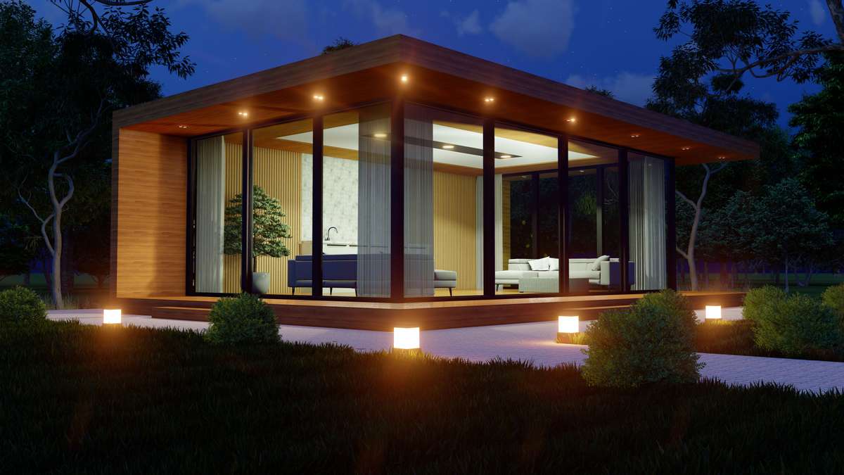 Exterior, Lighting Designs by Interior Designer jeffin cherian, Kottayam | Kolo