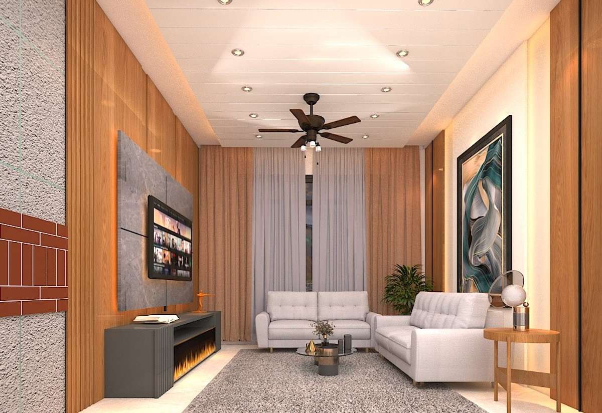 Living, Furniture Designs by Interior Designer Råvi Patidar, Jaipur | Kolo