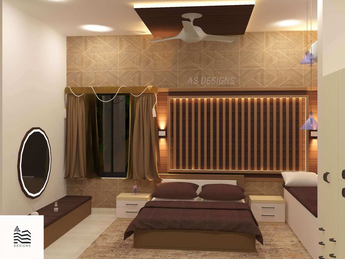 Furniture, Lighting, Bedroom, Storage Designs by Civil Engineer Abisha K, Kozhikode | Kolo