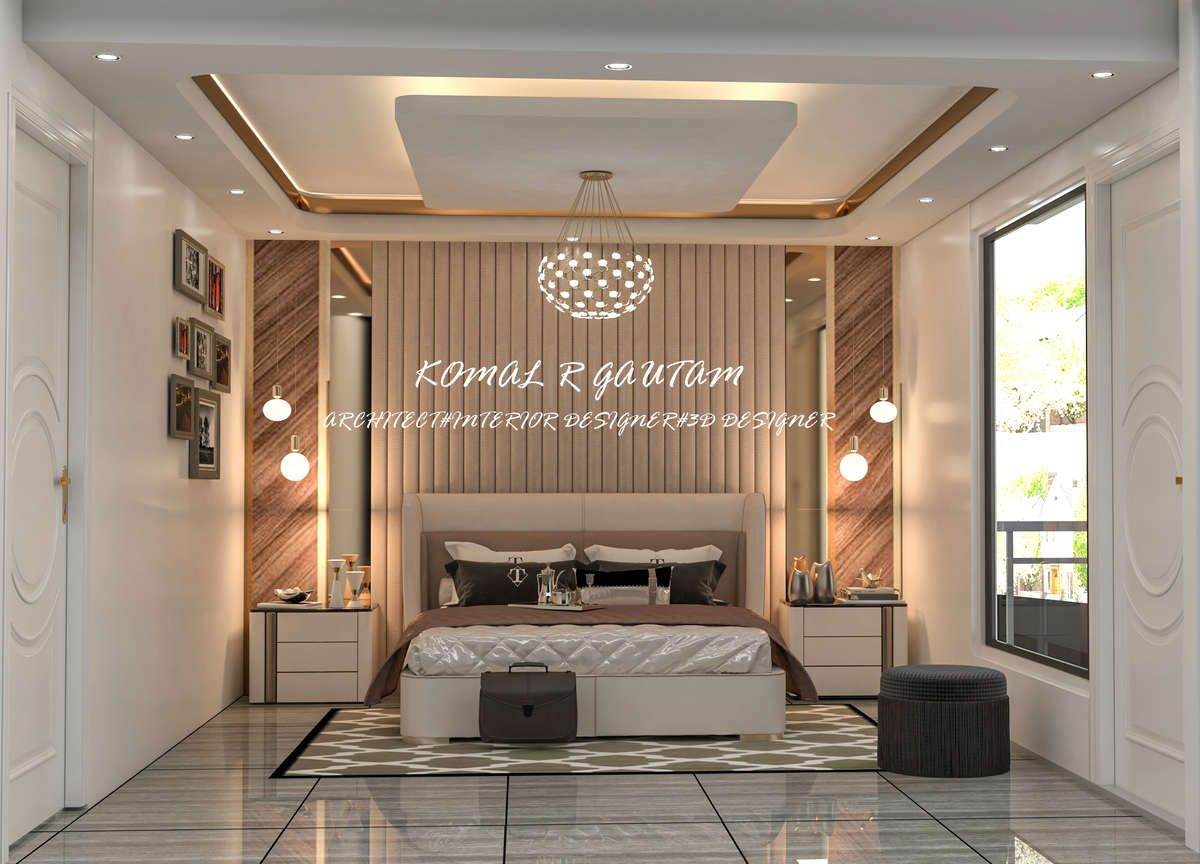 Ceiling, Furniture, Lighting, Storage, Bedroom Designs by Architect Ar komal R Gautam, Delhi | Kolo
