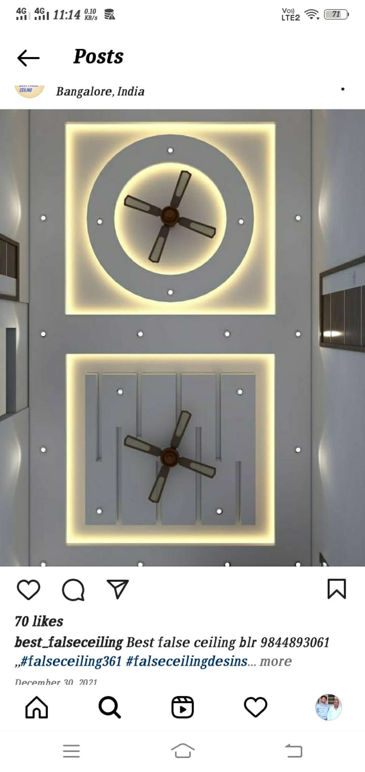 p o p design down ceiling contractor
