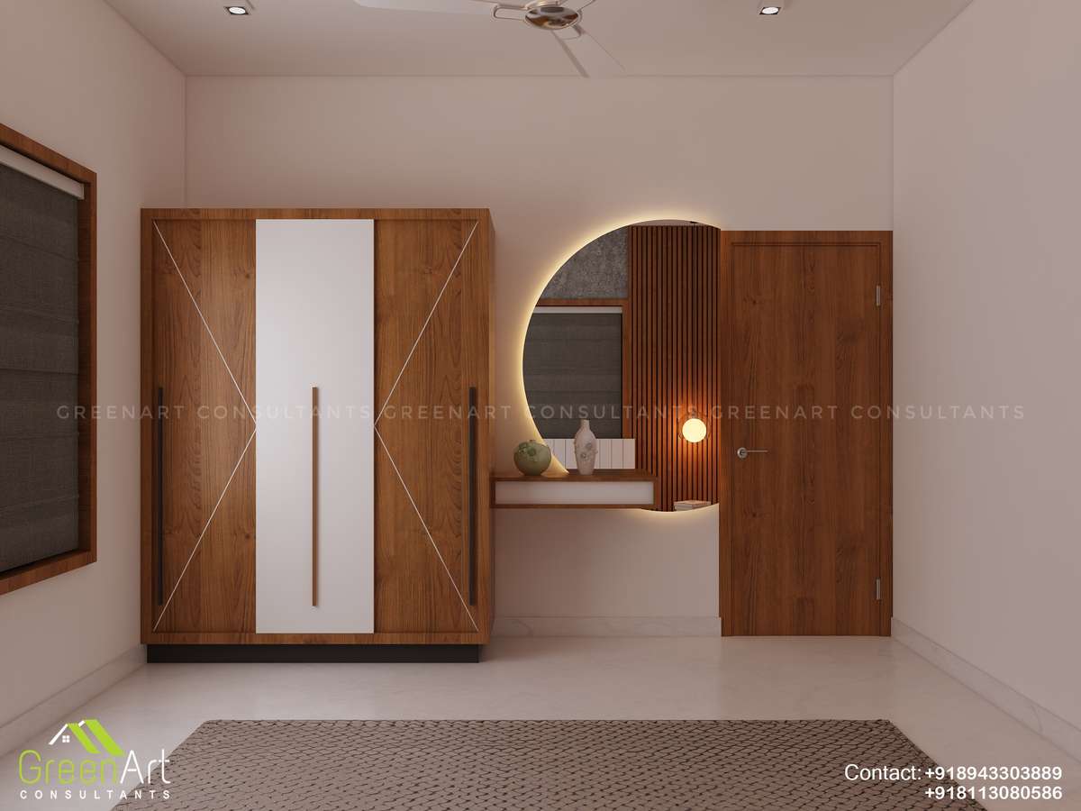 Furniture, Lighting, Storage, Bedroom Designs by Contractor GreenArt Consultants, Thrissur | Kolo