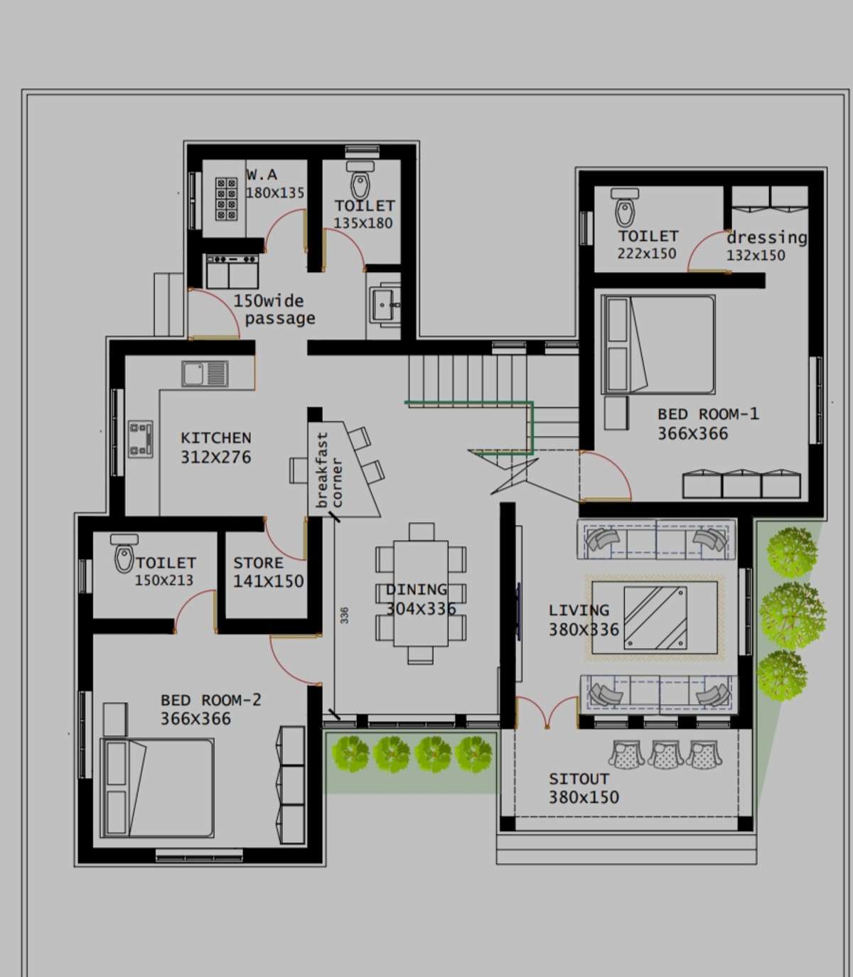 Designs by 3D & CAD Aswathi Praveen, Palakkad Kolo