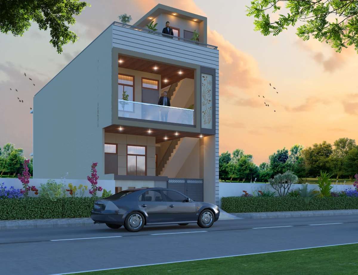 Exterior, Lighting Designs by Civil Engineer MK ENTERPRISES, Jaipur | Kolo