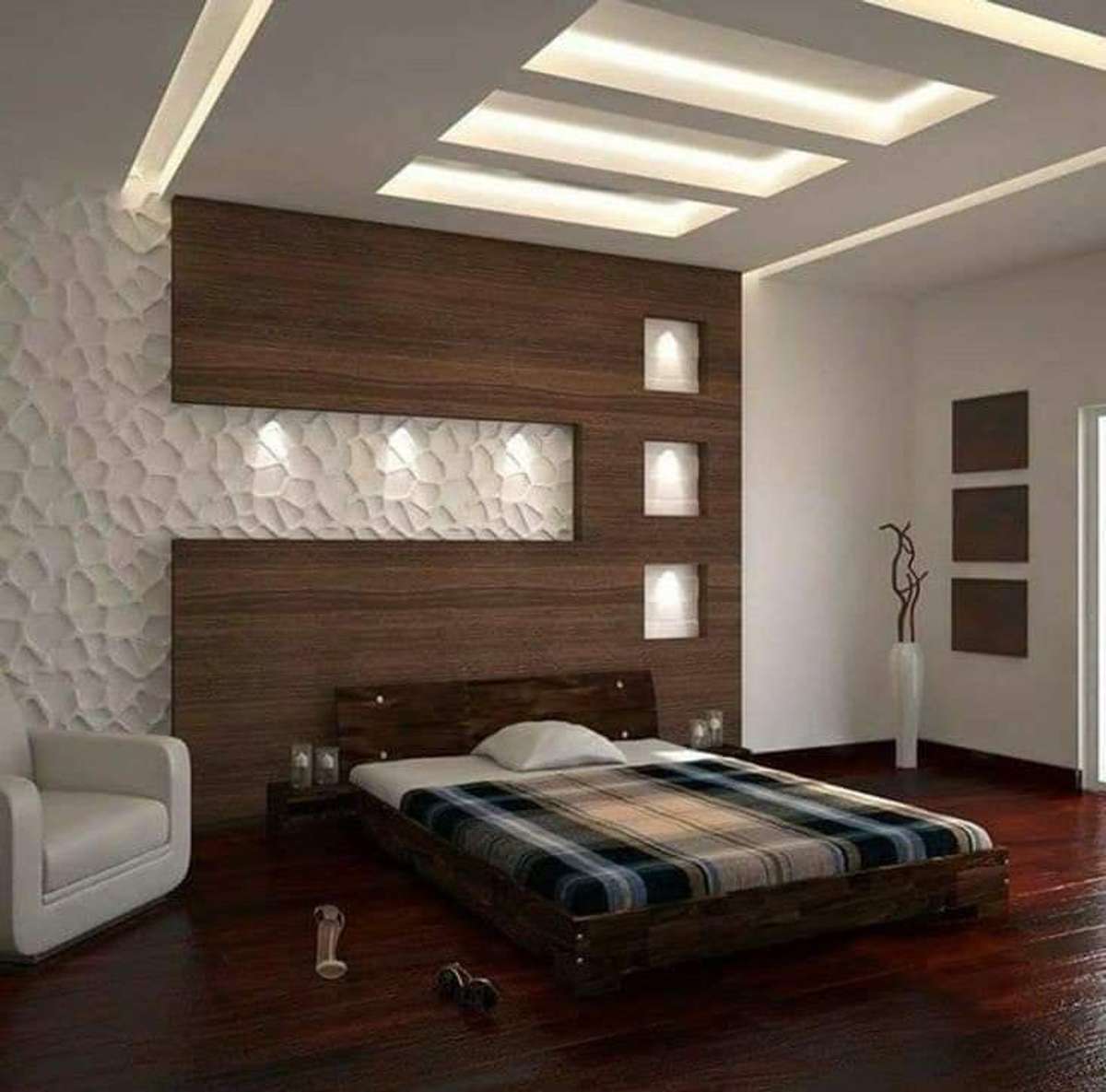Ceiling, Lighting, Furniture, Storage, Bedroom Designs by Contractor qadir shameem, Gautam Buddh Nagar | Kolo