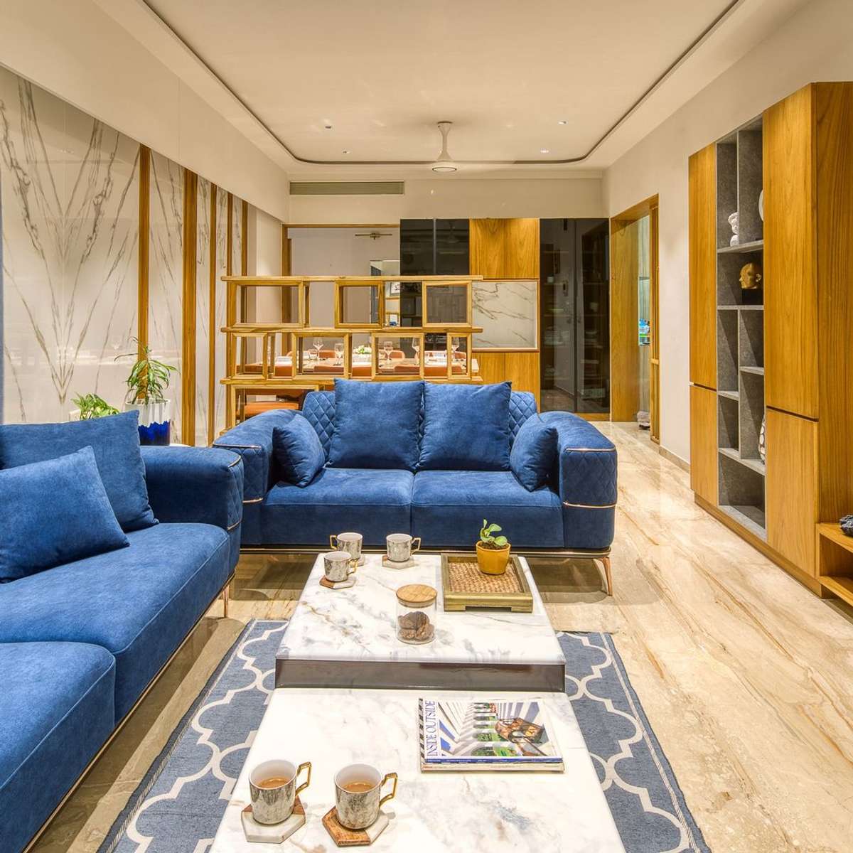 Ceiling, Furniture, Living, Table, Storage Designs by Interior Designer AK INTERIOR HOME DECOR, Gautam Buddh Nagar | Kolo