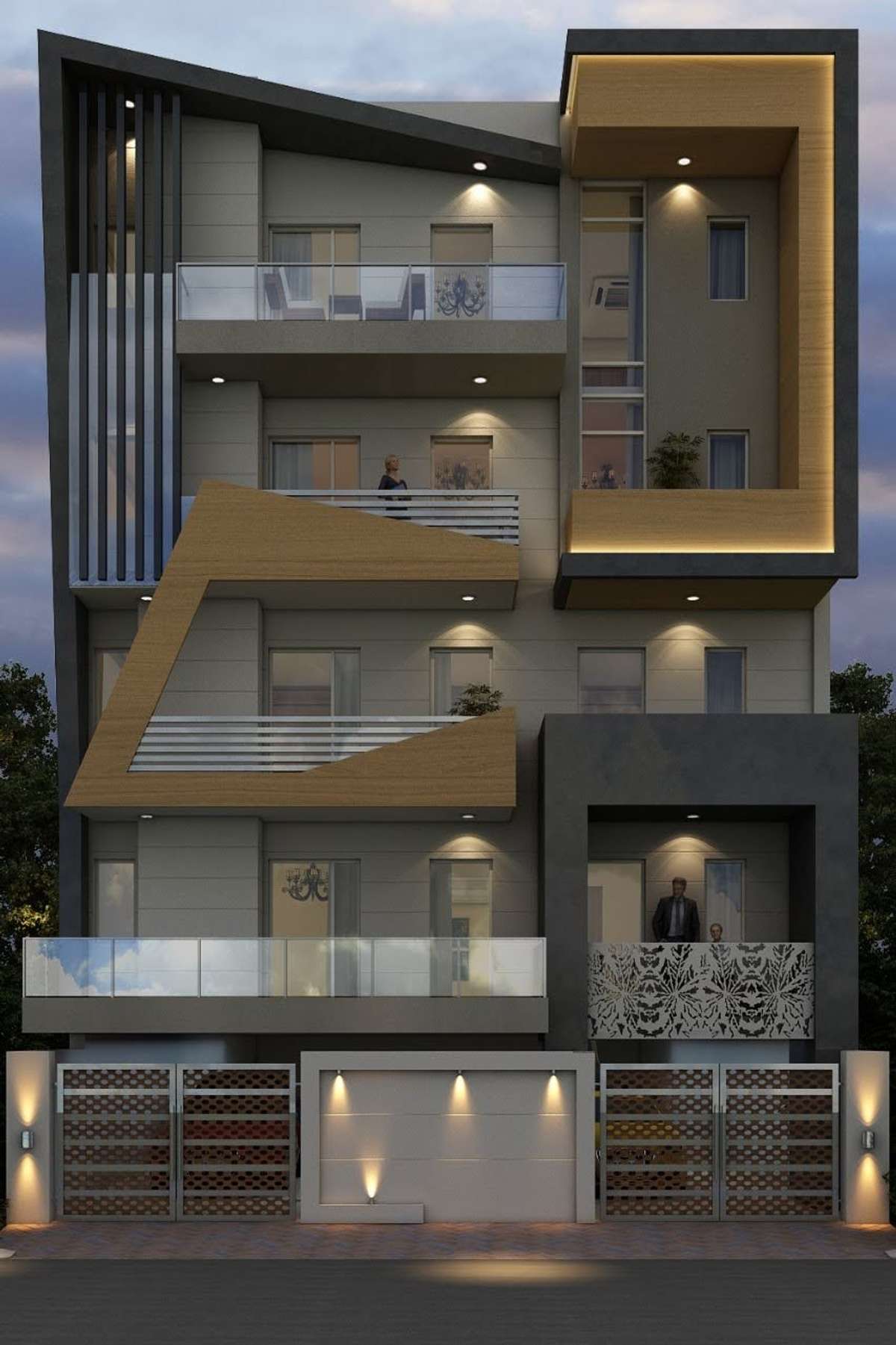 Exterior, Lighting Designs by Architect ASHOK KUMAR, Delhi | Kolo