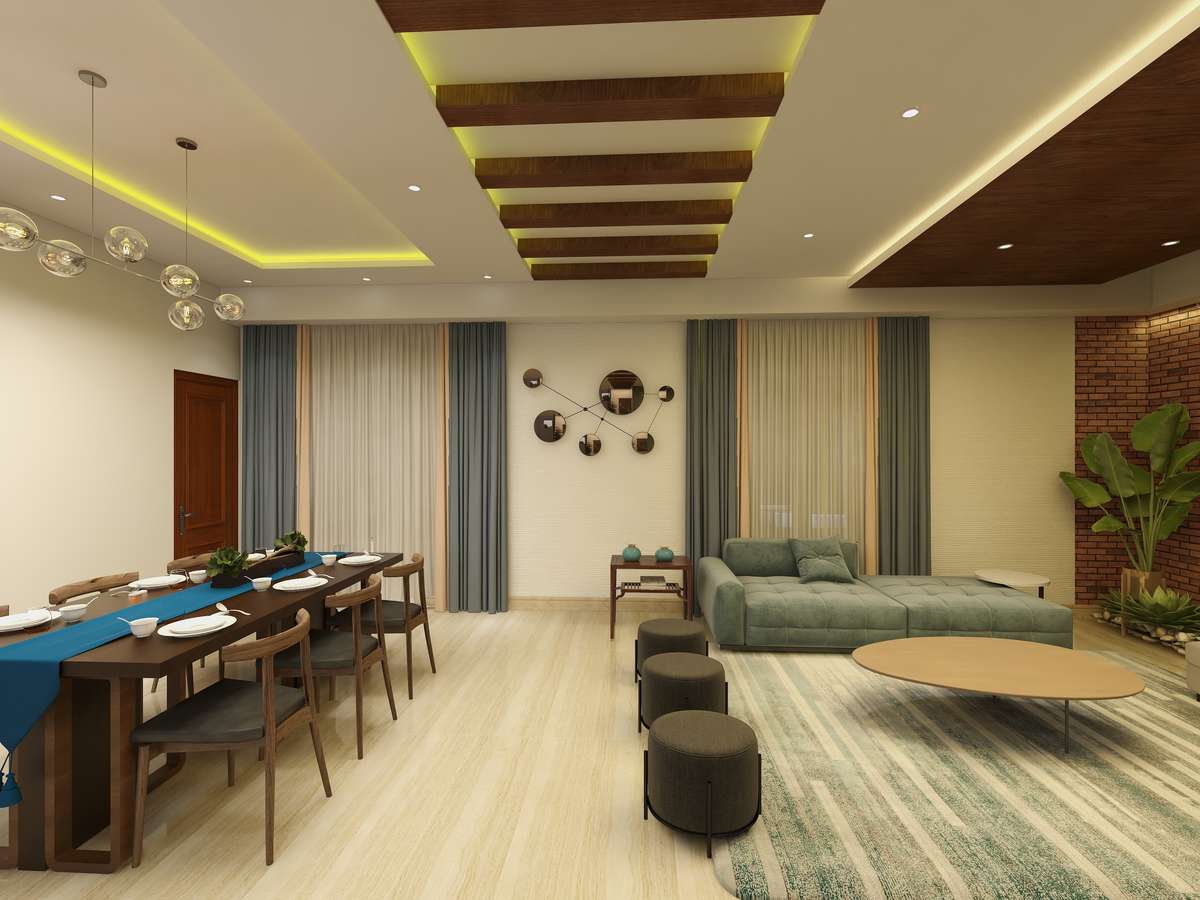 Ceiling, Furniture, Lighting, Living Designs by Architect Sharon NS, Thrissur | Kolo
