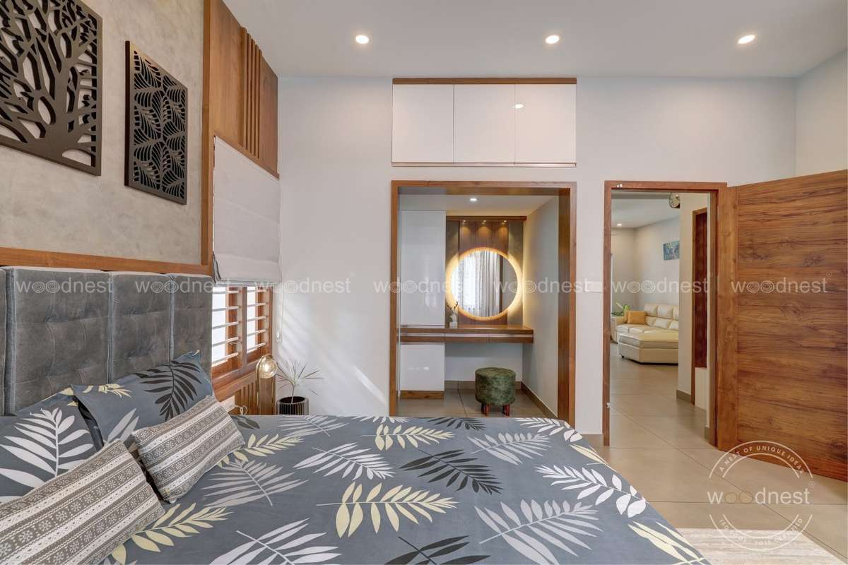 Furniture, Lighting, Ceiling, Storage, Bedroom Designs by Interior Designer Woodnest Developers, Thrissur | Kolo