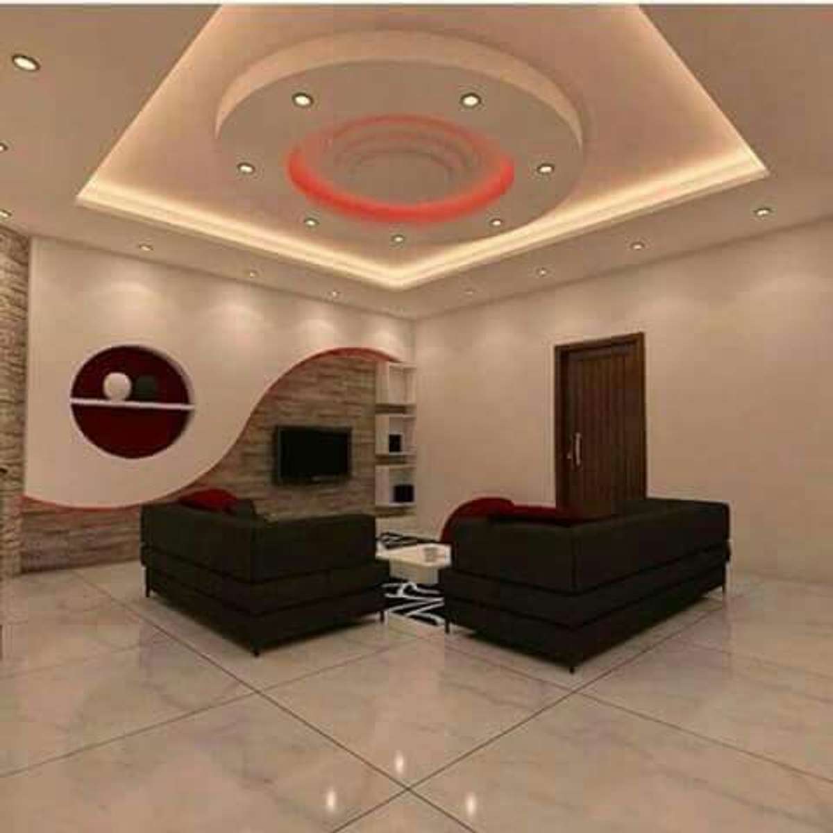 Ceiling, Lighting, Living, Furniture, Table Designs by Contractor indore Decore, Indore | Kolo