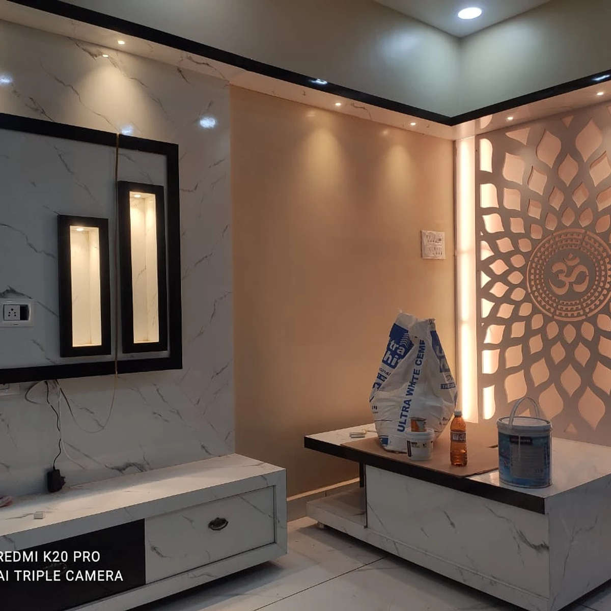 Ceiling, Lighting, Living, Storage Designs by Interior Designer Faizan Khan, Bhopal | Kolo