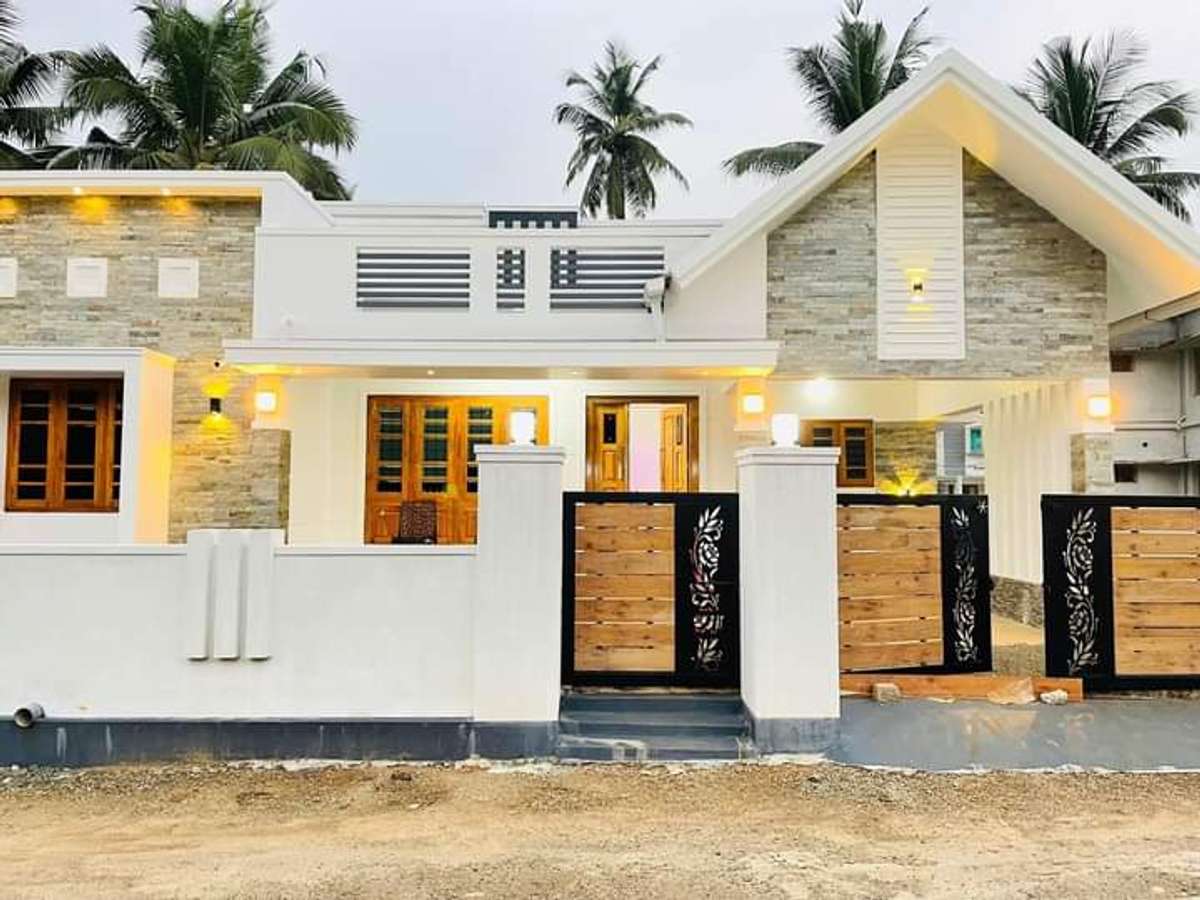 Exterior, Lighting Designs by Architect KERALA HOMES DESIGN, Ernakulam