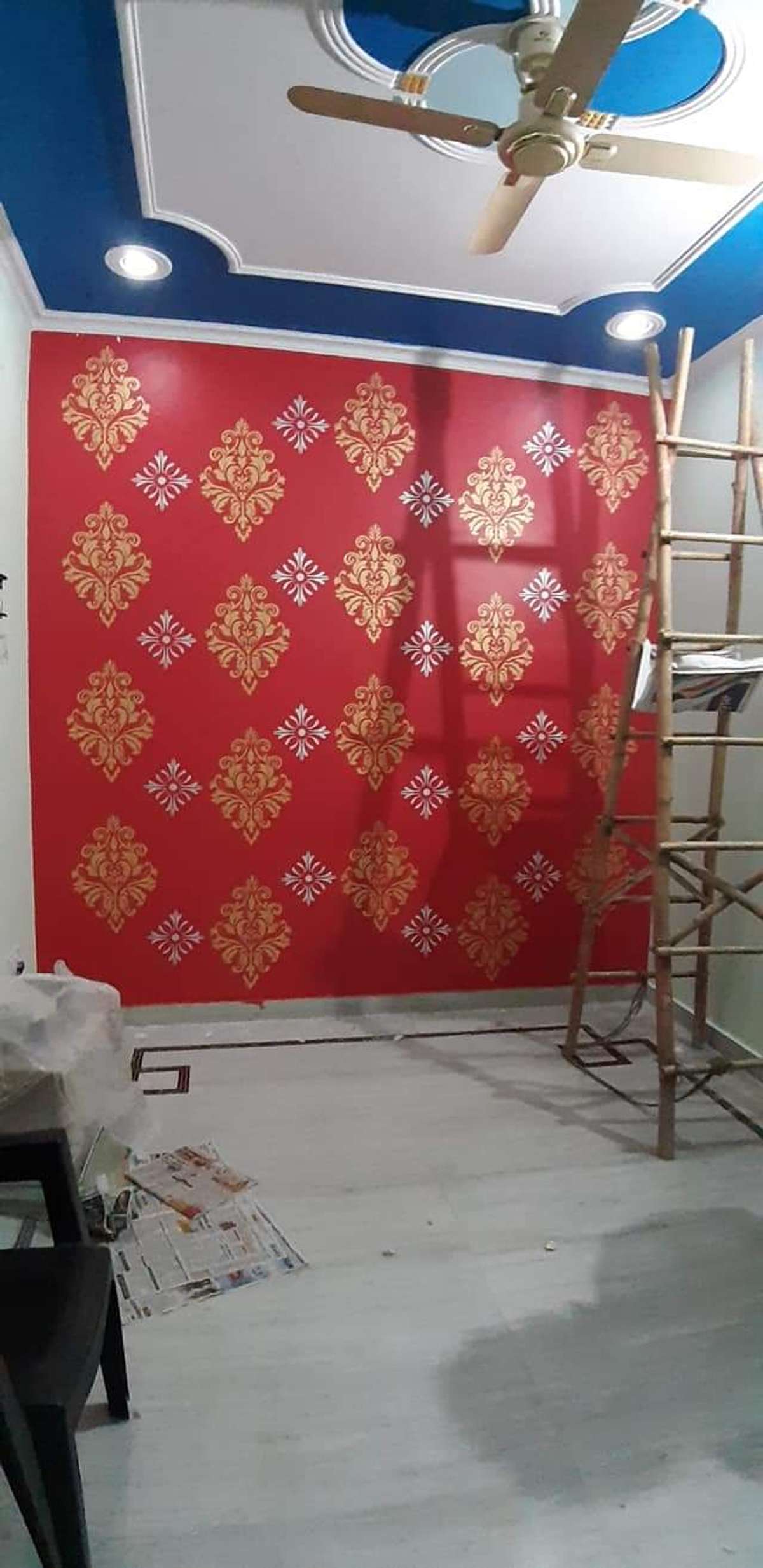Lighting, Wall Designs by Painting Works Abrar Siddiqui, Delhi | Kolo