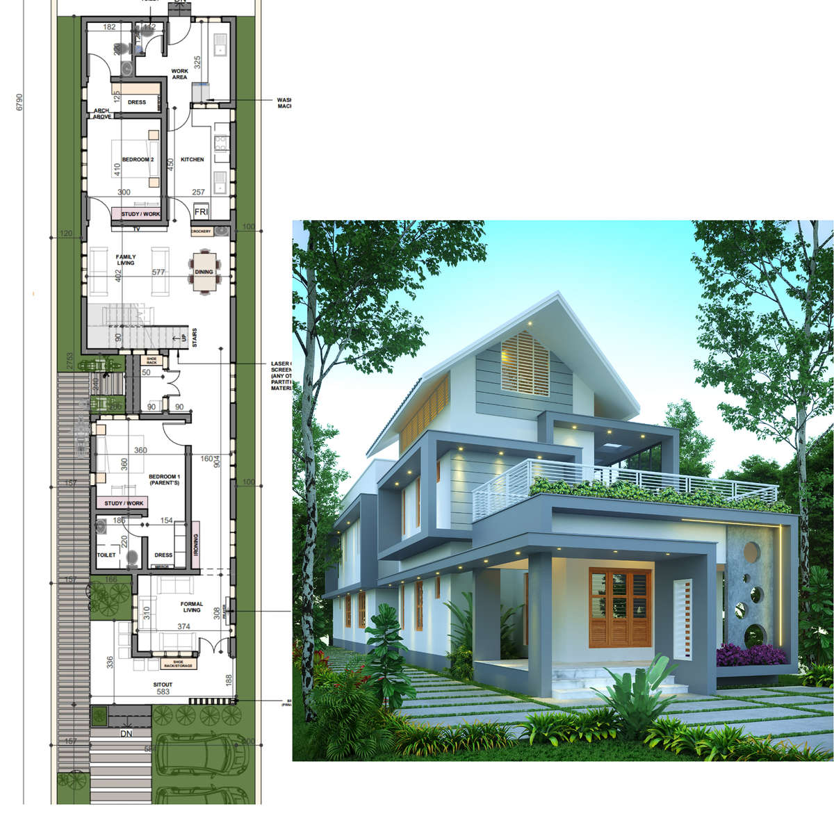 Exterior, Lighting, Plans Designs by Contractor jerin padamadan, Thrissur | Kolo