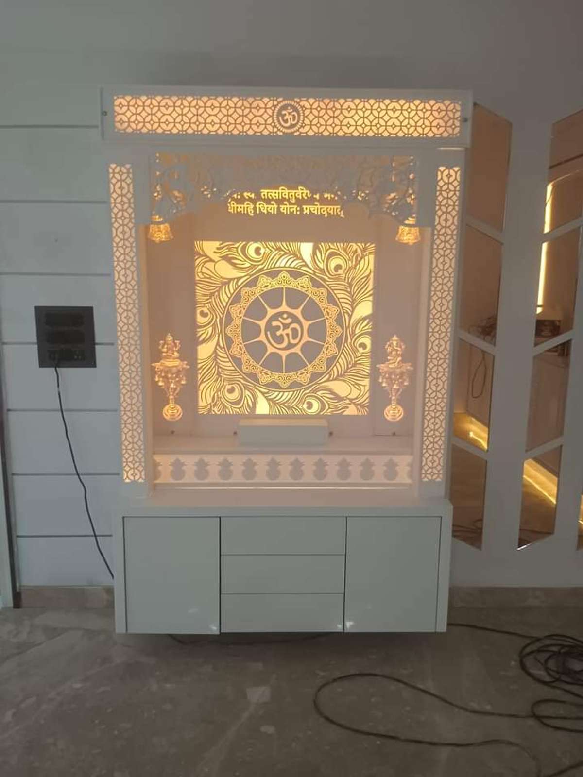 Prayer Room, Storage Designs by 3D & CAD S L kavlacha, Jaipur | Kolo