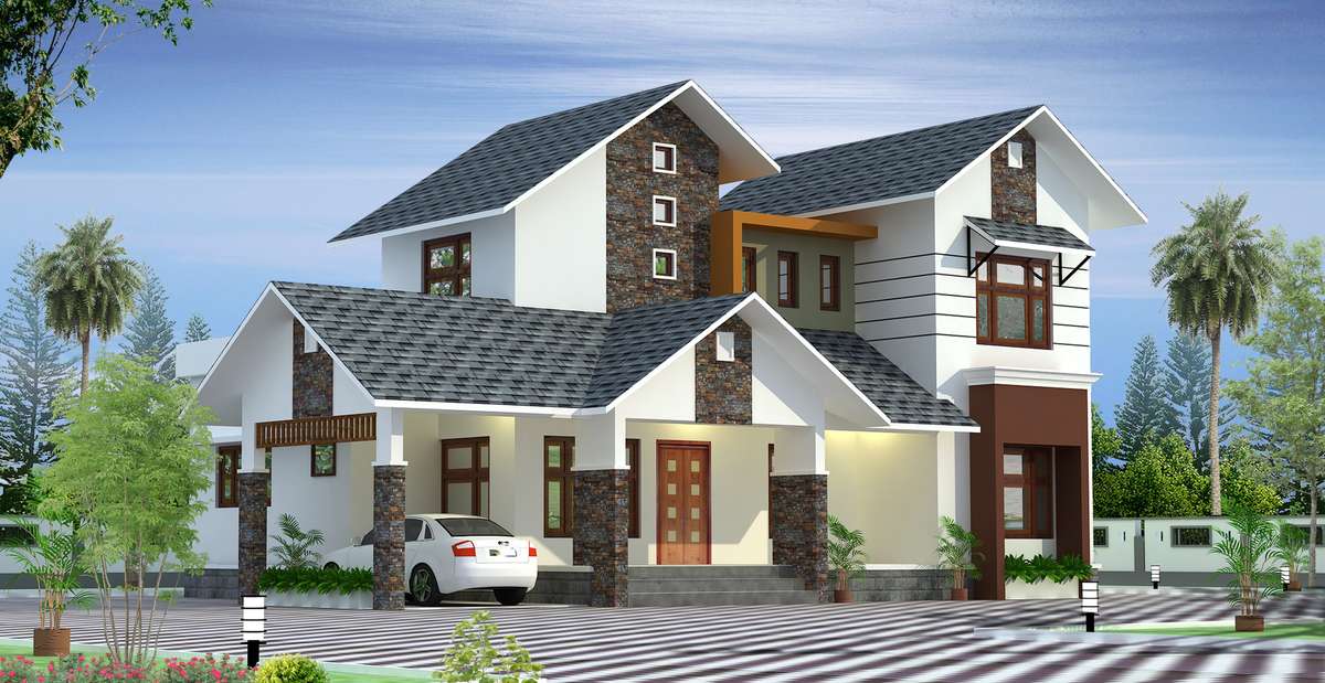 Designs by Civil Engineer Sreejith Haridas, Wayanad | Kolo