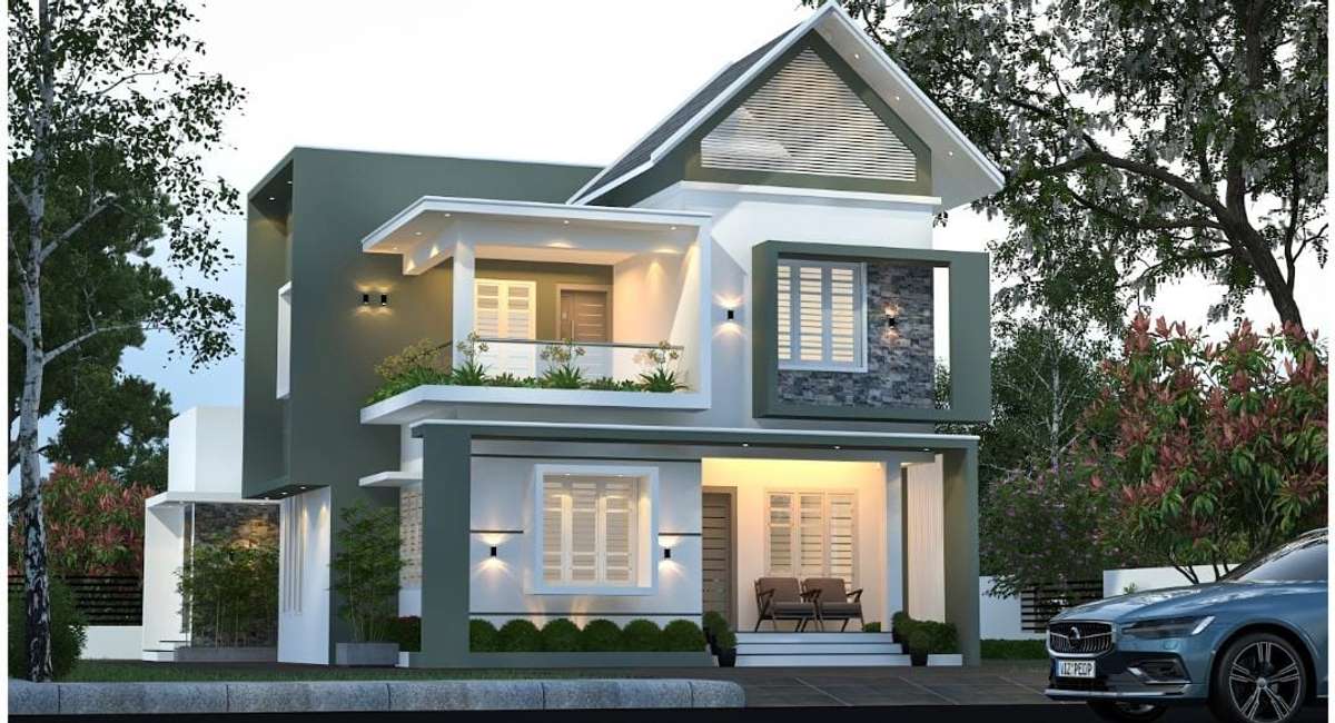 Exterior, Lighting Designs by Contractor Ashkar ma, Kottayam | Kolo