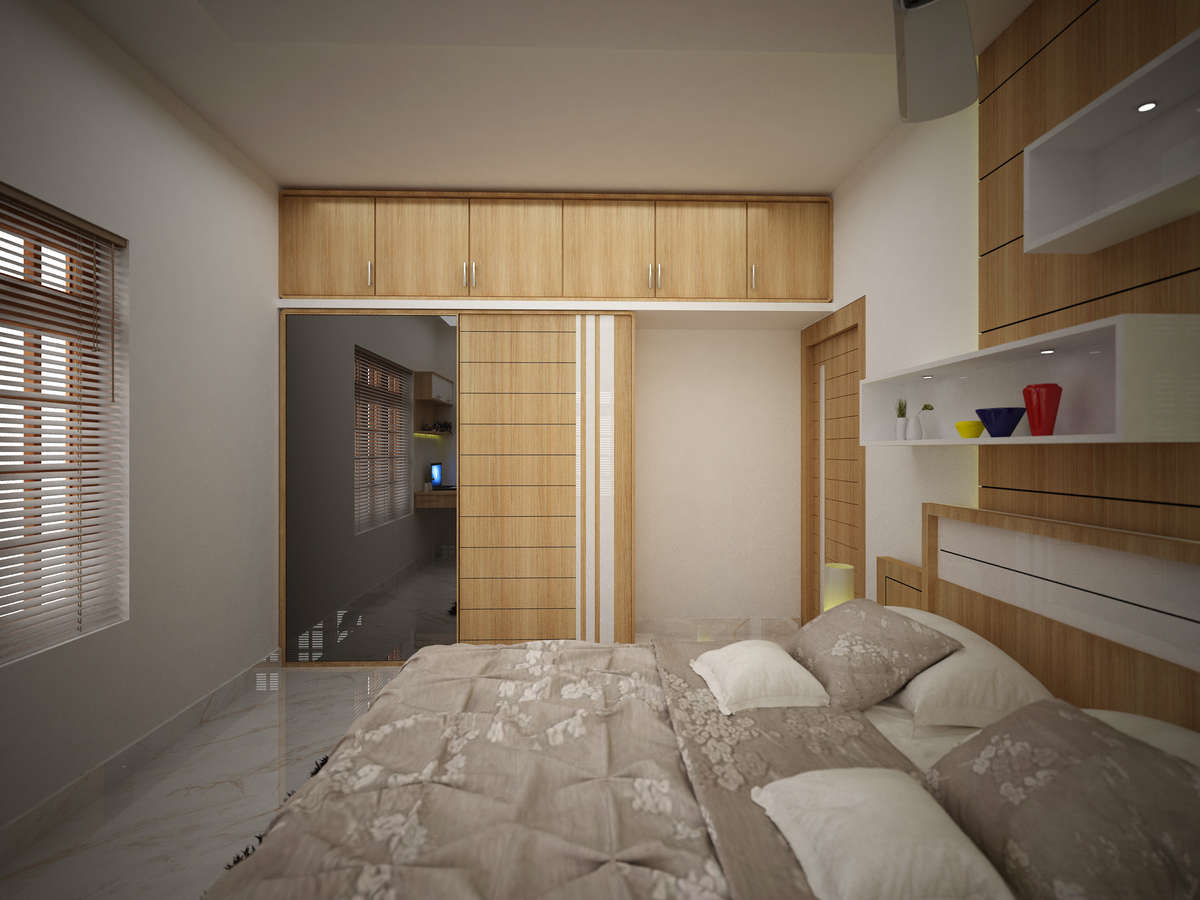 Furniture, Storage, Bedroom, Window, Wall Designs by Interior Designer sajin sunny, Thrissur | Kolo