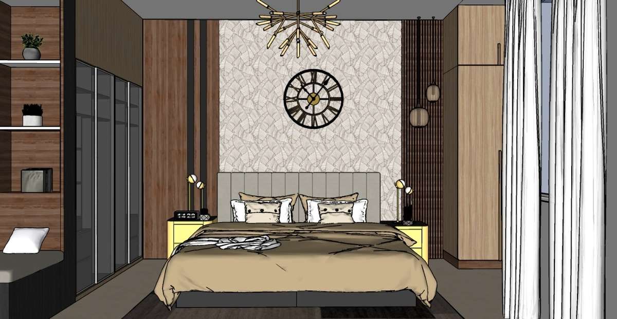 Furniture, Lighting, Bedroom, Storage Designs by Architect Studio Yardstick, Ghaziabad | Kolo