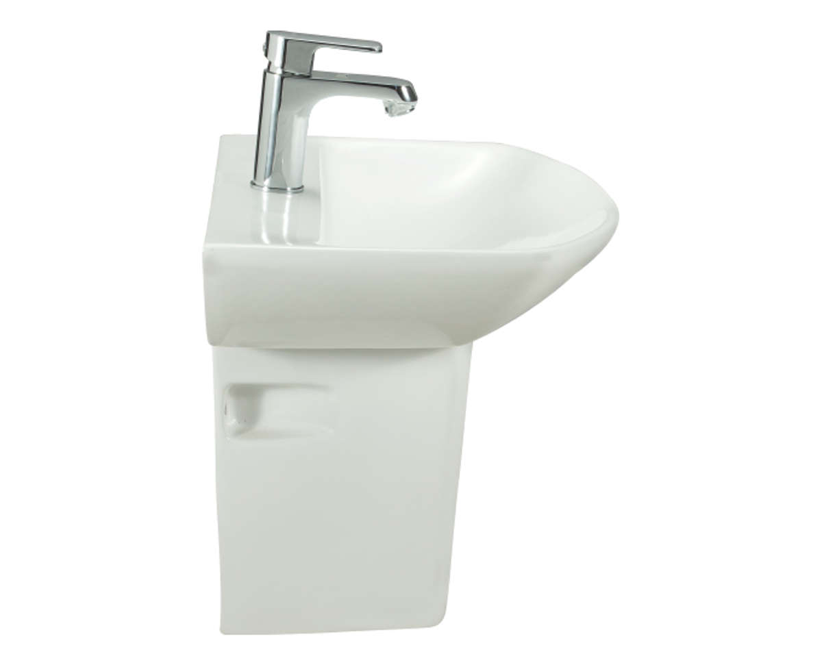 Cera Canberra Wall Hung Wash Basins With Half Pedestal S2040155