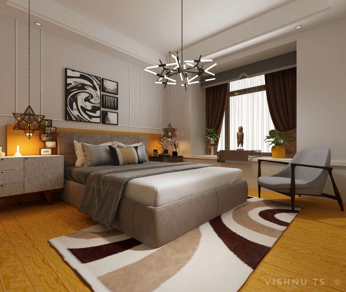 Furniture, Lighting, Storage, Bedroom Designs by Interior Designer vishnu ts, Kasaragod | Kolo
