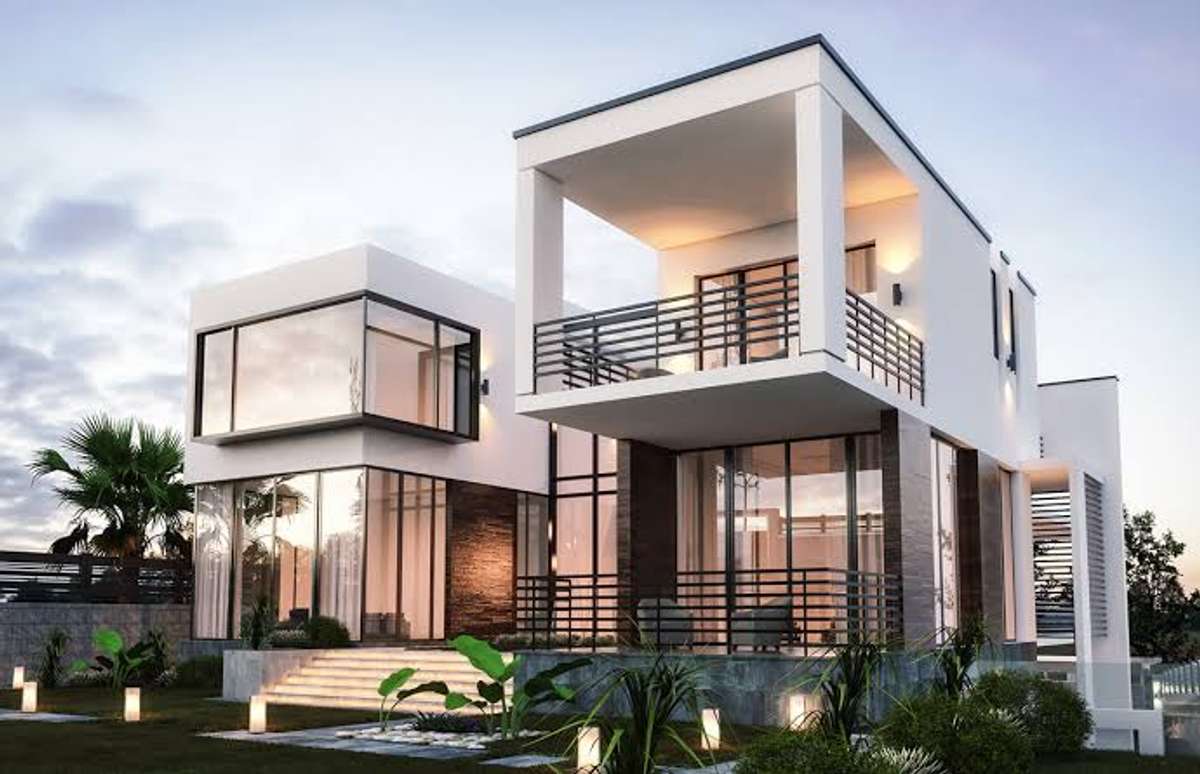 Exterior, Lighting Designs by Architect Nuhaim Nk, Malappuram | Kolo