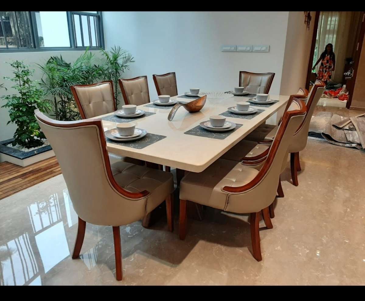 Dining, Furniture, Table, Flooring Designs by Carpenter Indothai aniz, Palakkad | Kolo