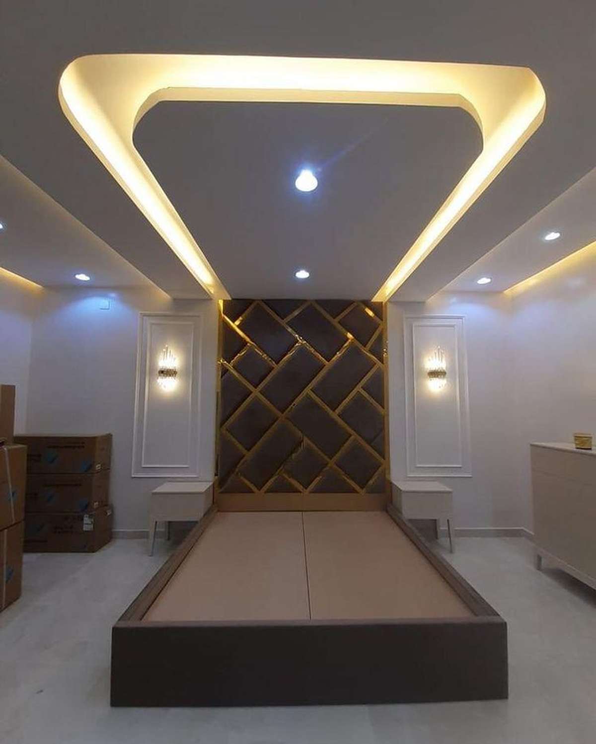 Ceiling, Furniture, Lighting, Storage, Bedroom Designs by Interior Designer Interior Dreams, Delhi | Kolo