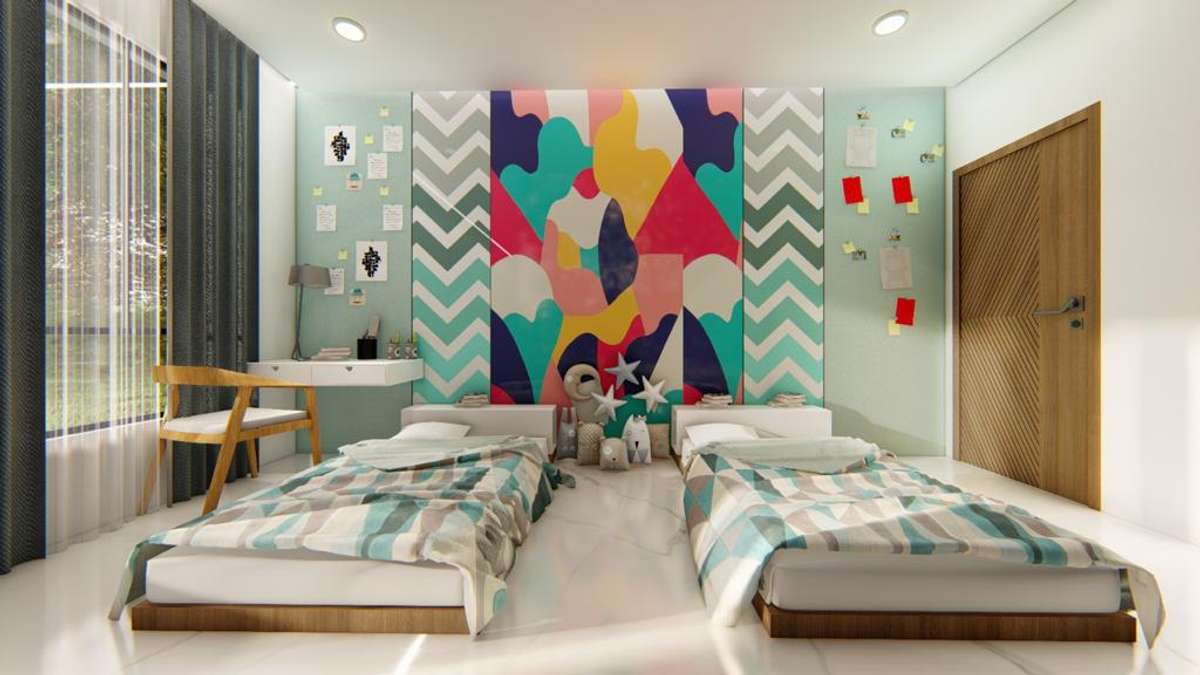 Bedroom, Furniture, Storage, Wall, Door Designs by Contractor Jamal Afroz, Delhi | Kolo