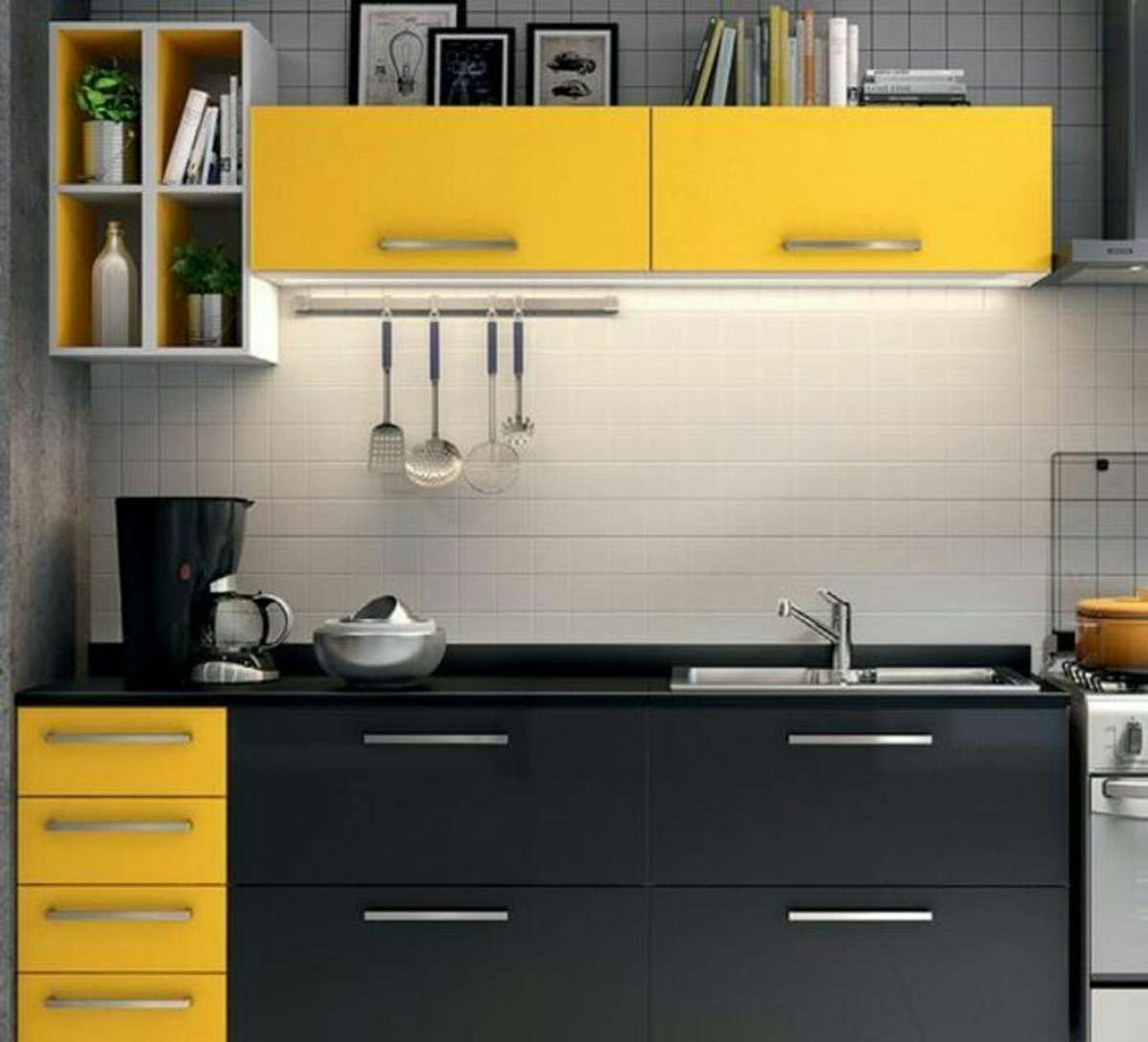 Kitchen, Storage Designs by Civil Engineer Shubham Shitut, Indore | Kolo